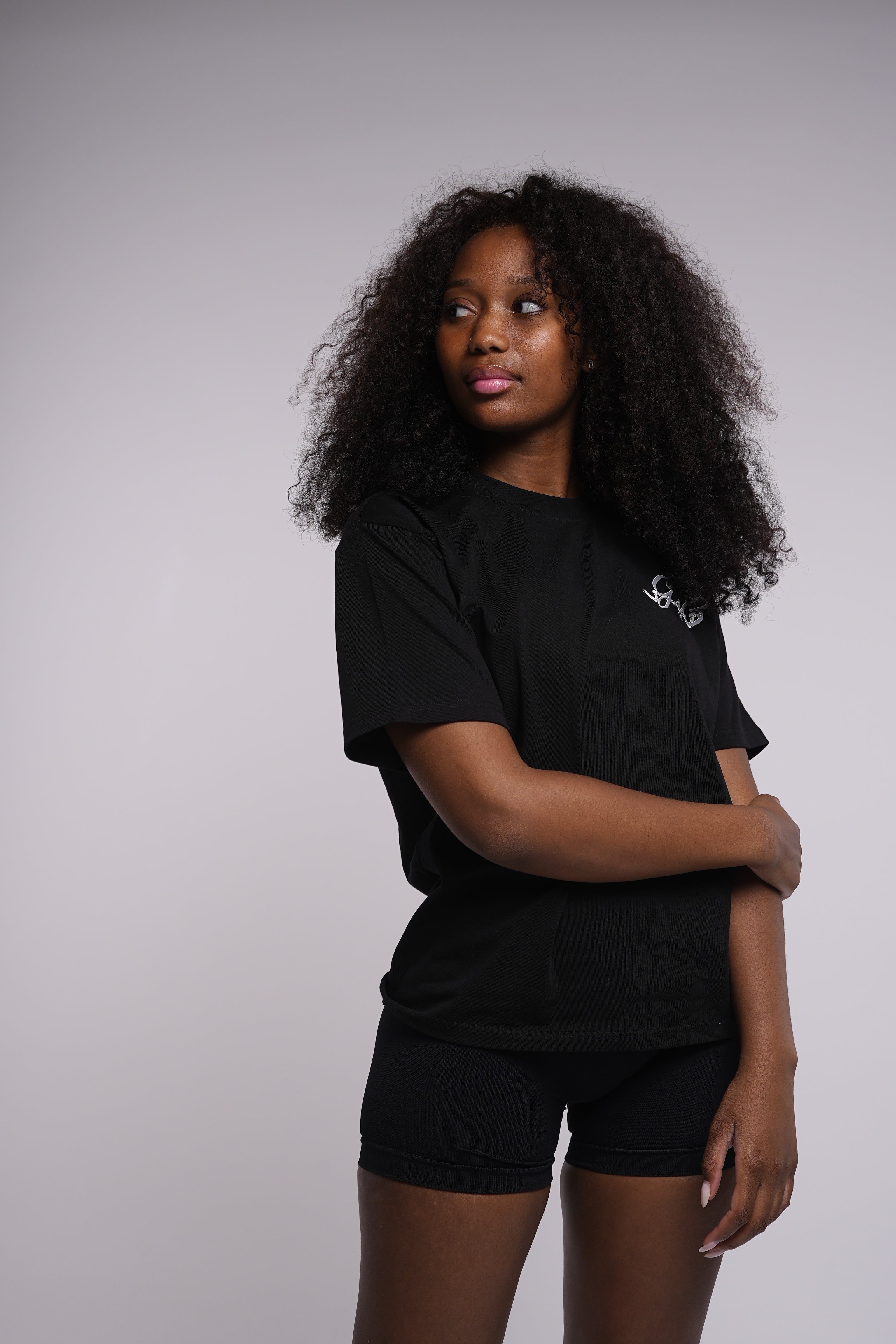 graphic tee woman (black) unisex